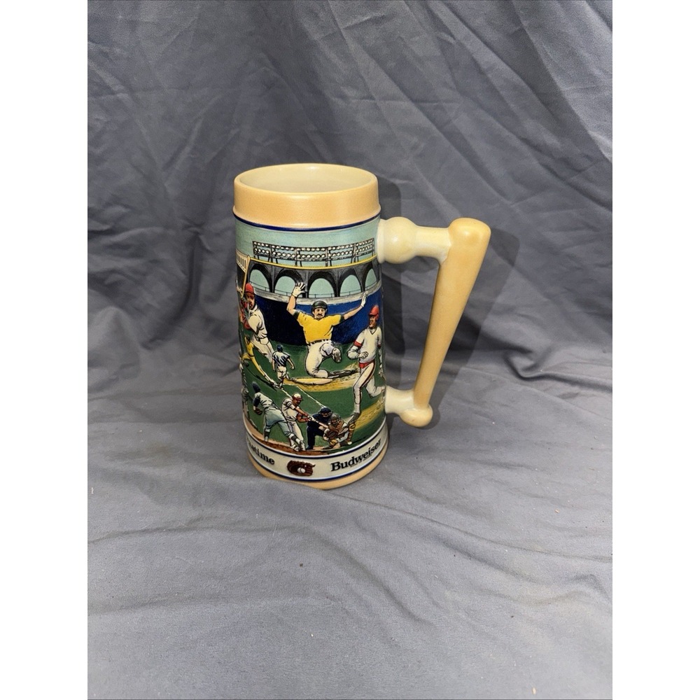 1990 Budweiser Collector Stein America's Favorite Pastime Ceramarte VGC